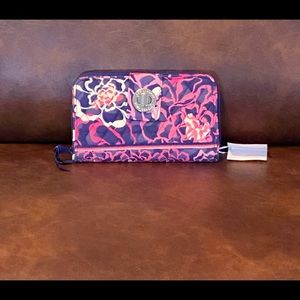 Vera Bradley Turnlock Wallet in Katalina Pink